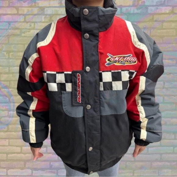 Vintage 90s Skidoo Team Racing SnoGear Heavy Jacket | Outdoor | Sportswear | - Picture 1 of 4